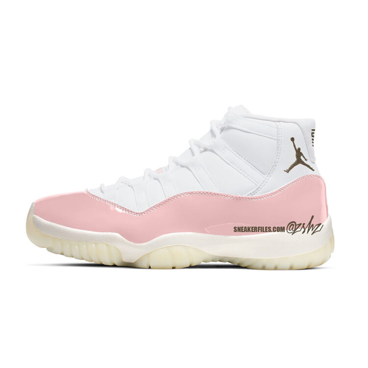 Women's Air Jordan 11 Retro Neapolitan, Sail Velvet Brown / 10