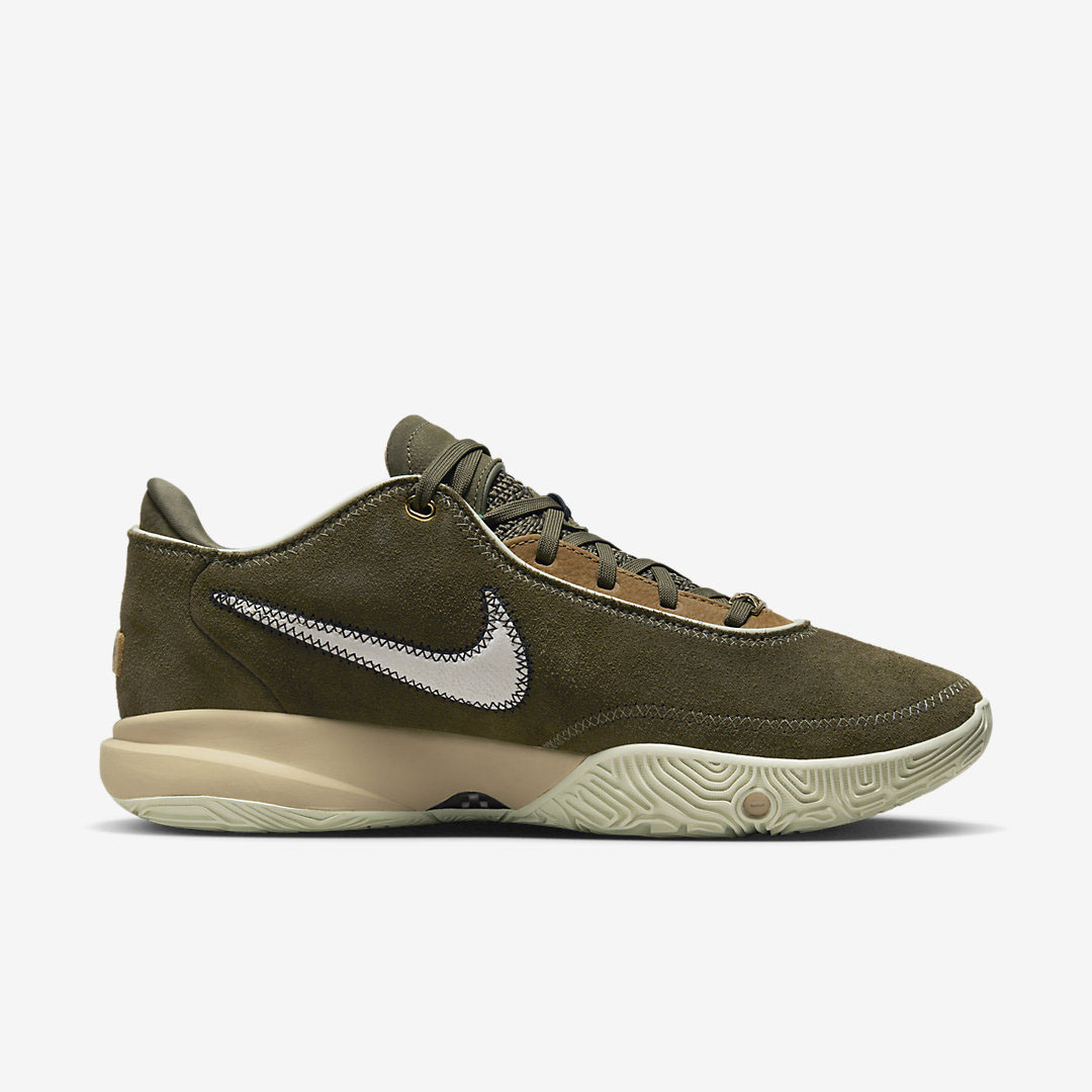 Nike LeBron 20 “Olive Suede” DV1193-901 | Nice Kicks