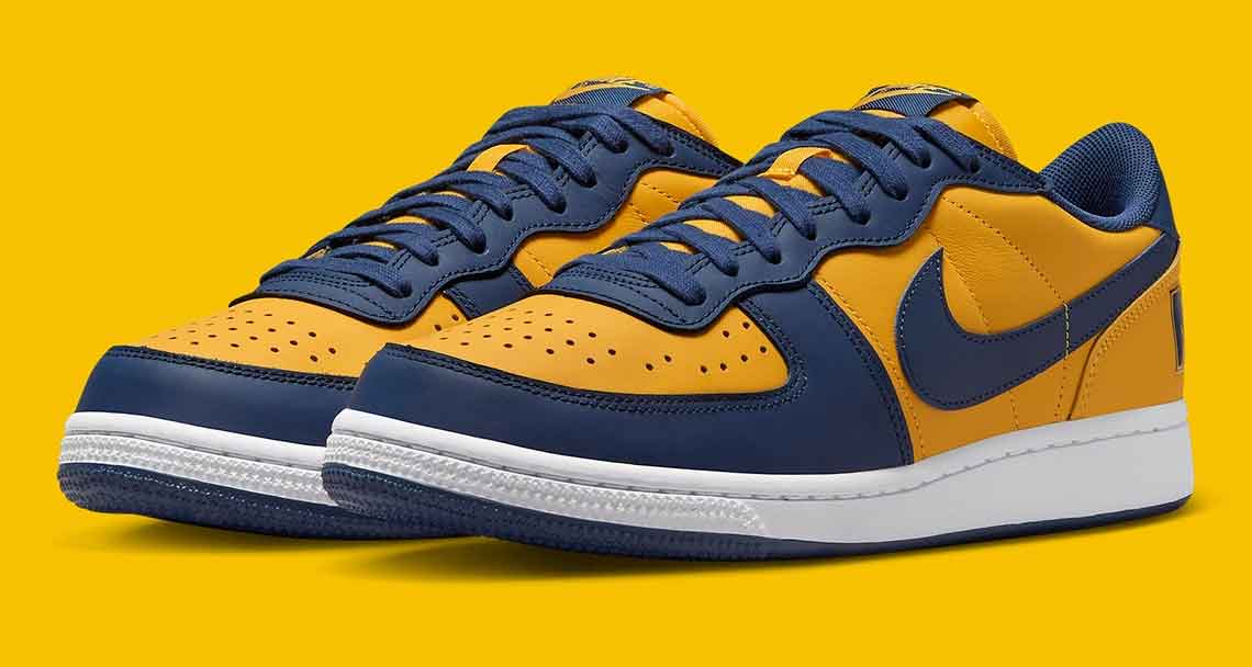 The Nike Terminator Low Drops in “Michigan” Colors