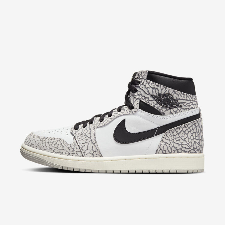 NIKE AIR JORDAN 1 MID SE EURO TOUR2020 26.5cm High OG "White Cement" DZ5485-052