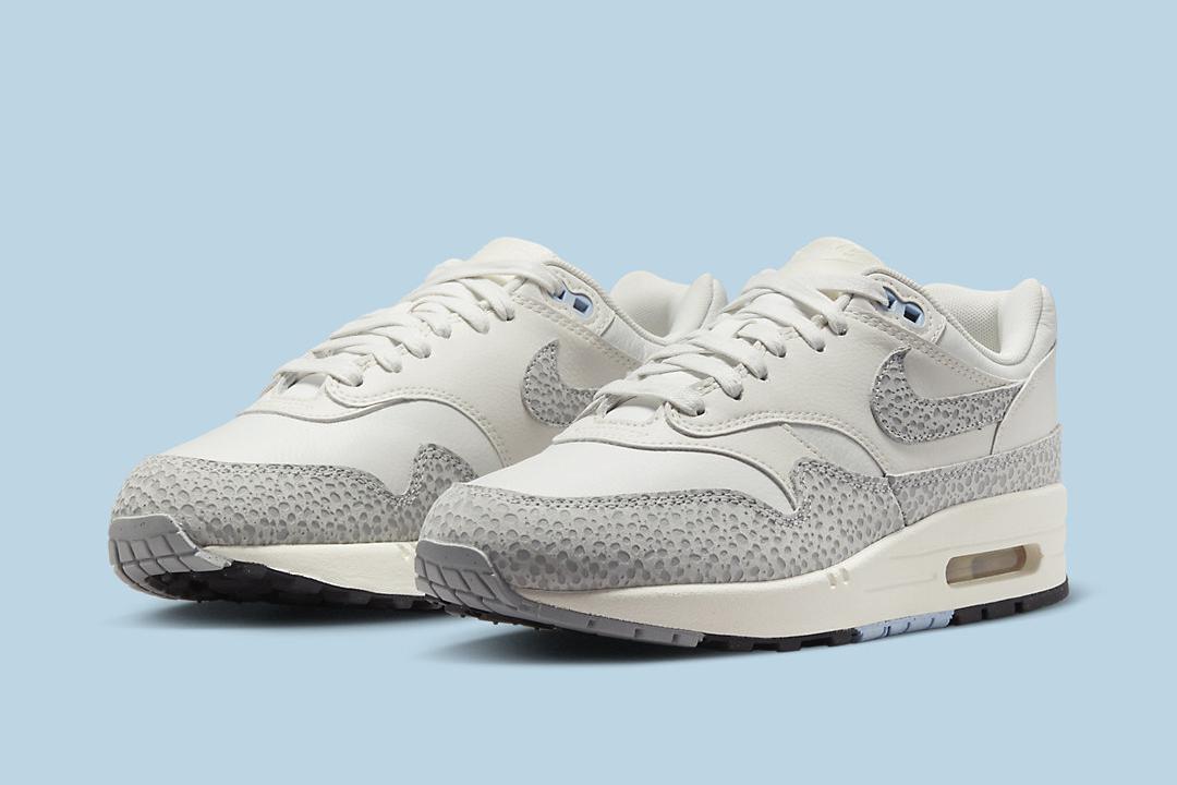 Nike Air Max 1 Safari WMNS “Summit White” a summer Head to Nice Kicks for more info.