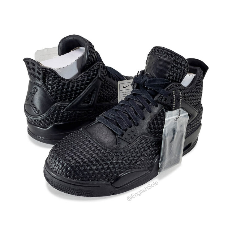 Air Jordan 4 Premium "Black Woven" Sample