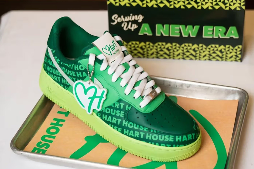 Kevin Hart Raffles Custom Hart House Nike size Air Force 1 release date lead