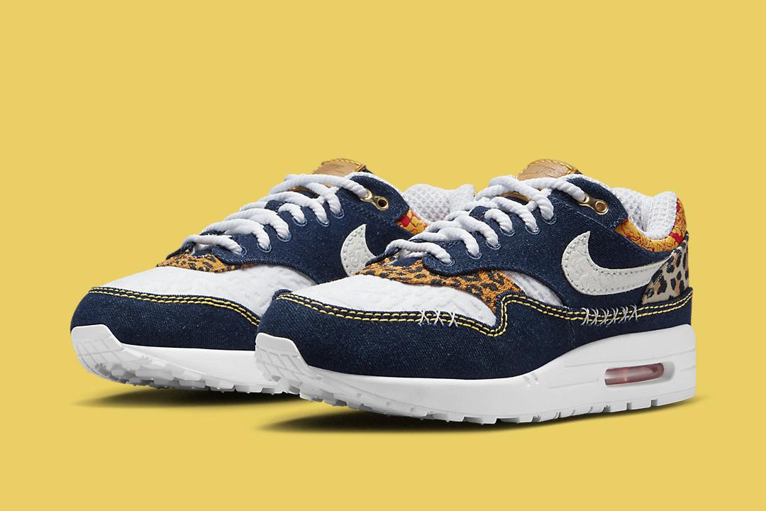 Nike Air Max 1 Premium Denim Leopard FJ4452 432 01