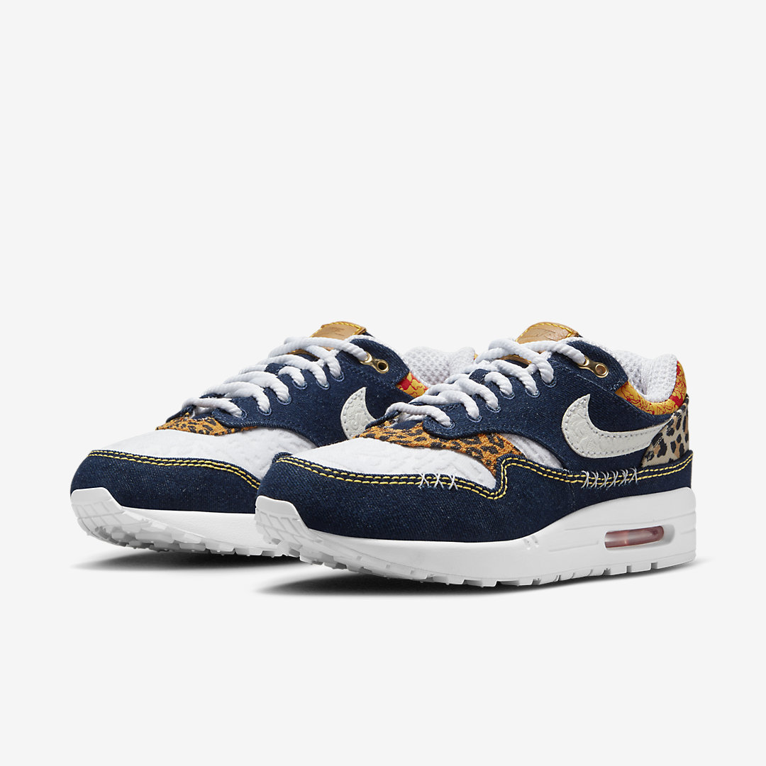 Nike Air Max 1 Premium Denim Leopard FJ4452 432 02