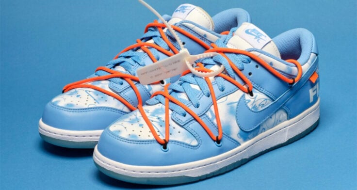 Sotheby's Auctioning 8 Pairs of Futura Laboratories x Virgil Abloh x paypal Nike Dunk Low