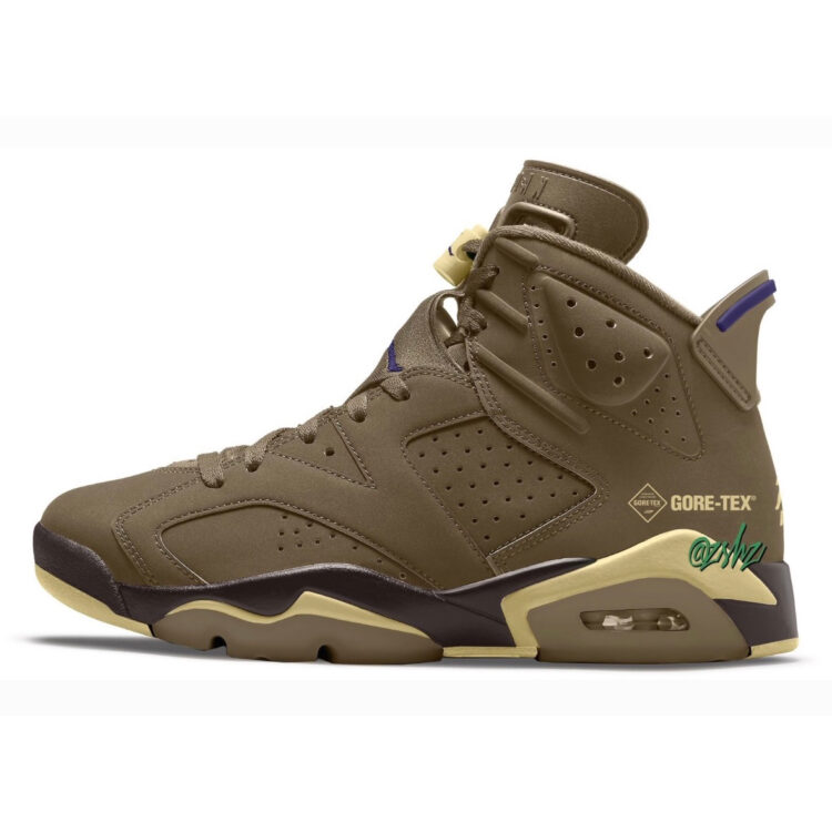 Air Jordan 6 WMNS Gore-Tex "Brown Kelp" FD1643-300