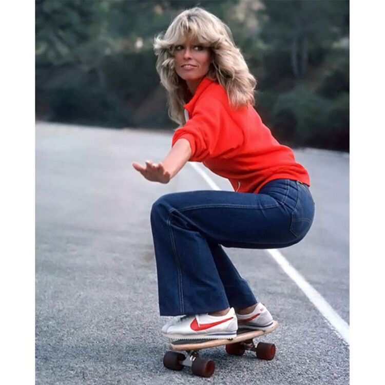 Farrah Fawcett in the Nike Cortez