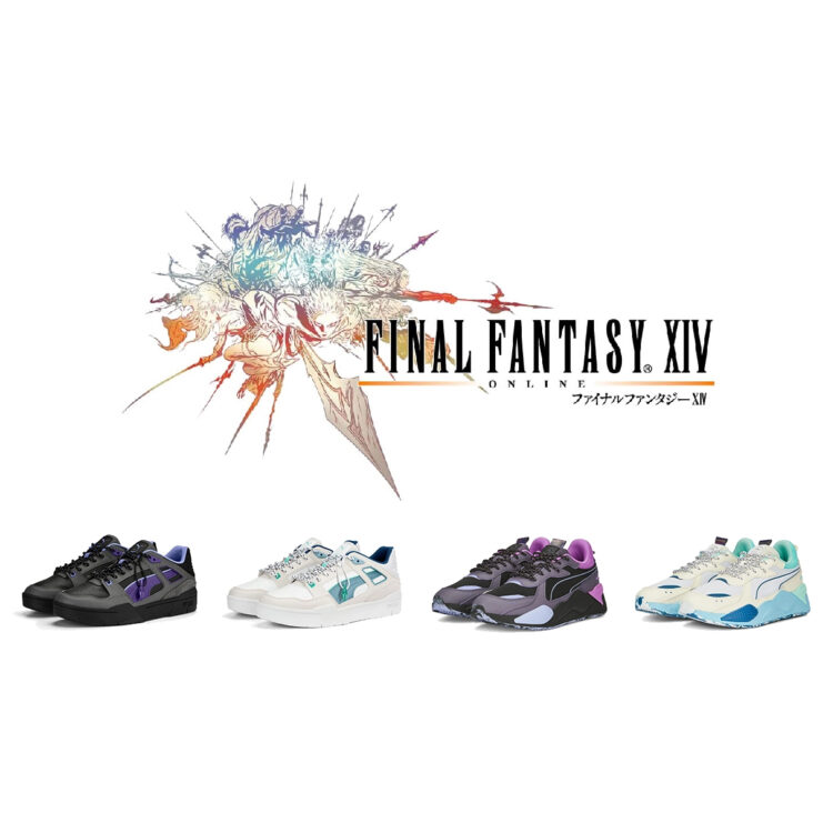 Final Fantasy XIV Puma Blaze Of Glory x Sneaker Freaker Asphaltgold