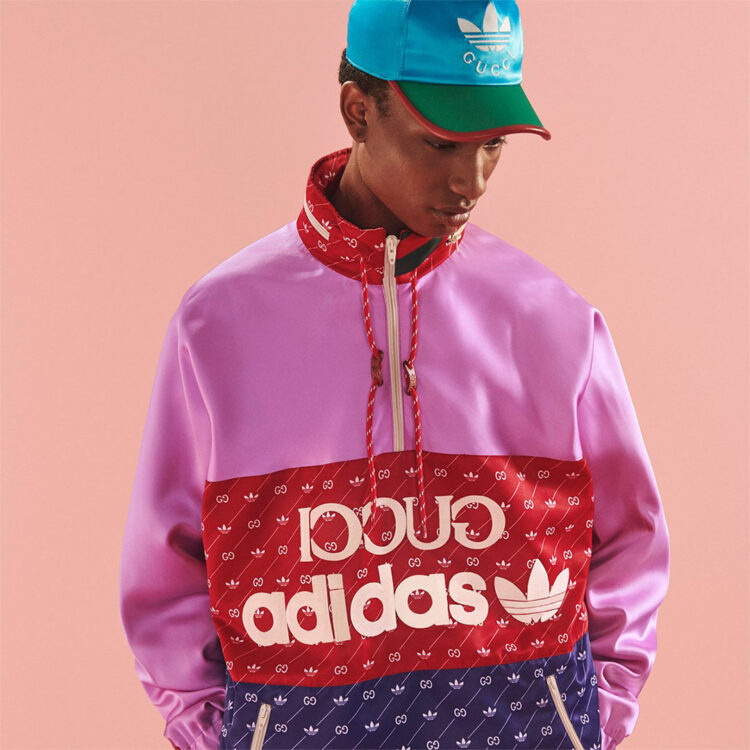 新品 コラボ adidas x Gucci クロップドTシャツ XXS ピンク トップス