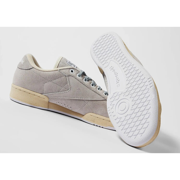 Sreebok womens wmns club c 85 chalk chalkpaper whitepure grey 3 sneakersshoes HP6470