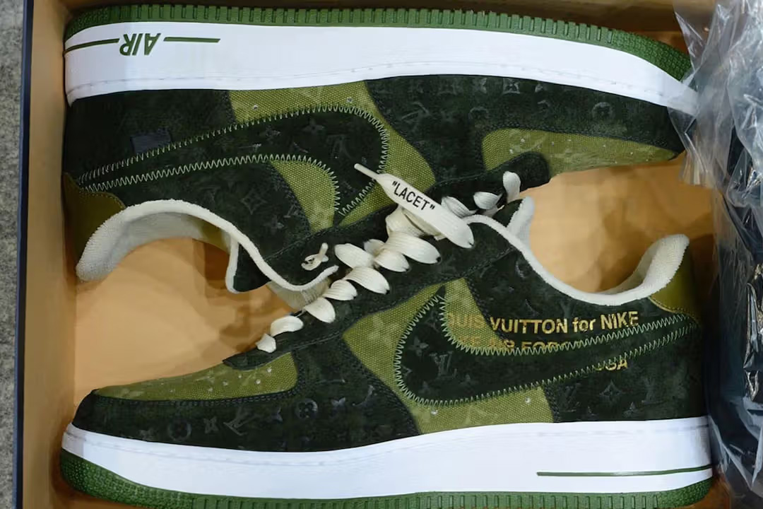 A closer look at the Louis Vuitton and Nike Air Force 1 by