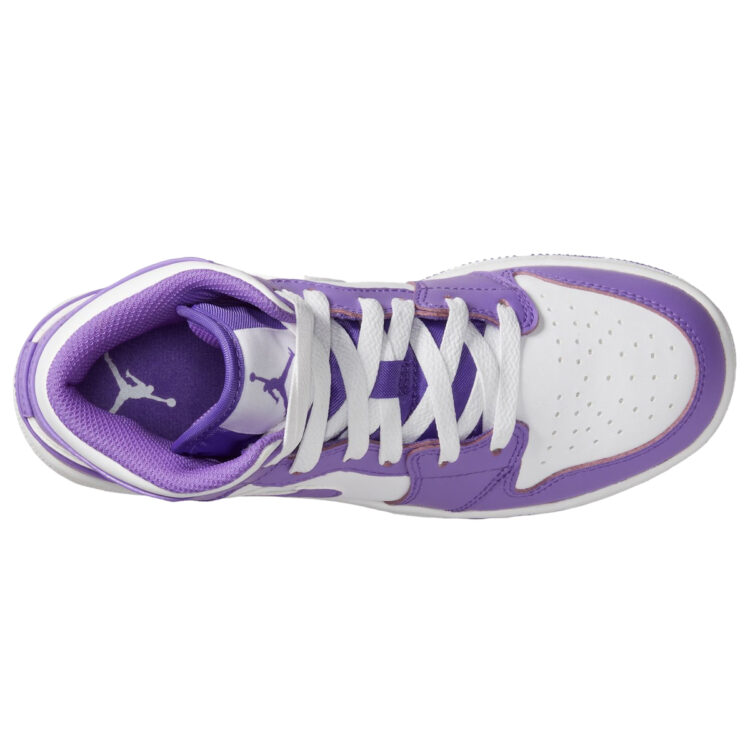 Air Jordan 1 Mid GS "White Purple" DQ8423-511