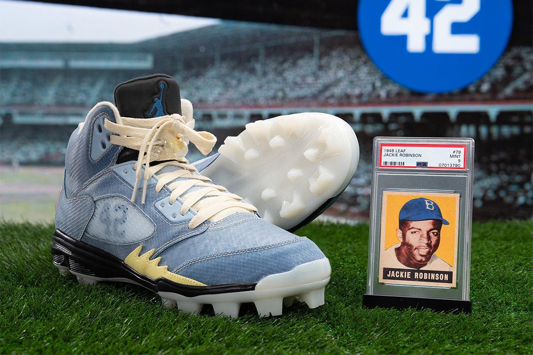 Jordan Brand Celebrates Jackie Robinson with Commemorative Air Jordan 5 Cleat