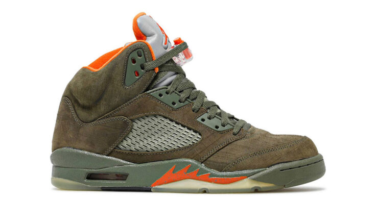 Air Jordan Cement 5 "Olive" (2006 pictured)