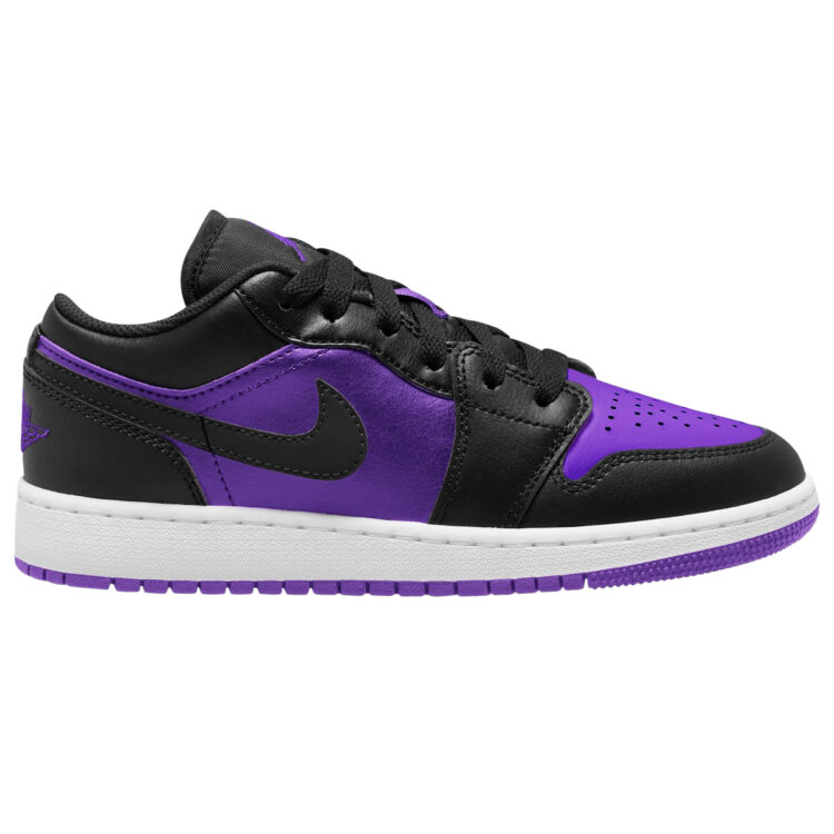 Air Jordan 1 Low GS "Black/Purple" 553560-505