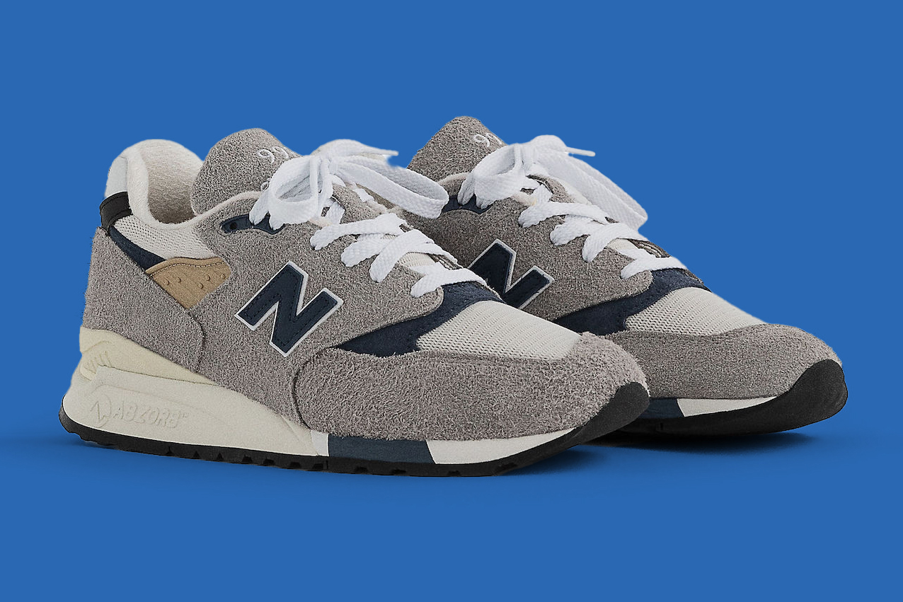 New Balance’s 998 Joins the Label’s Made In USA Range in a Sophisticated “Grey/Navy” Outfit.