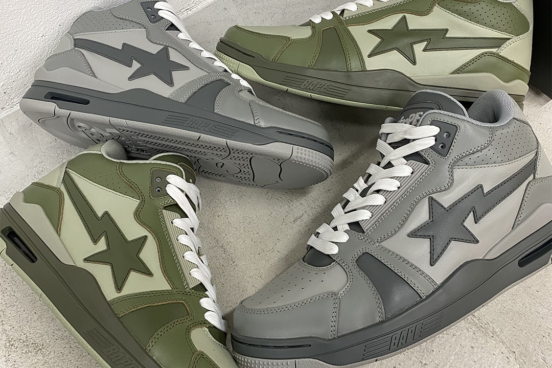 BAPE CLUTCH STA (Olive & Grey) | Nice Kicks