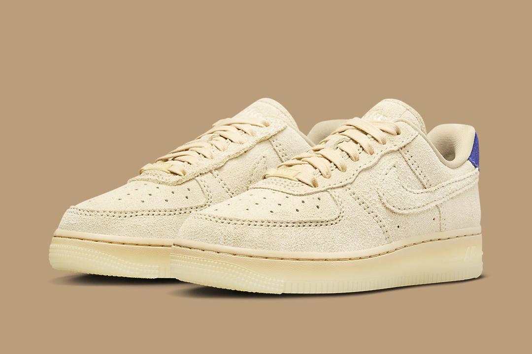 Nike Air Force 1 Low WMNS “Grain” Gets Covered in Shaggy Suede