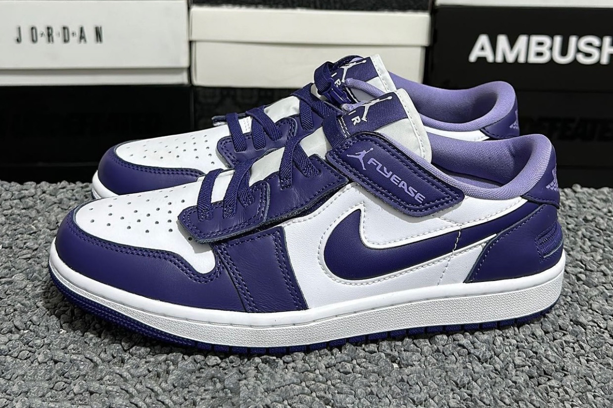Air Jordan 1 Low FlyEase Sky J Purple DM1206 515 Nice Kicks