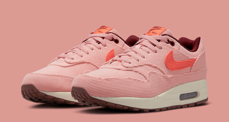 lead nike air max 1 prm corduroy coral stardust fb8915 600 00 736x392