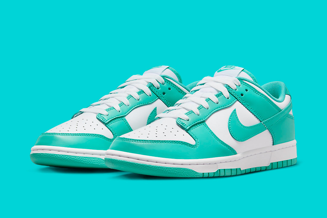 Floral Dress Nike Air Force 1s   Nike Dunk Low "Clear Jade