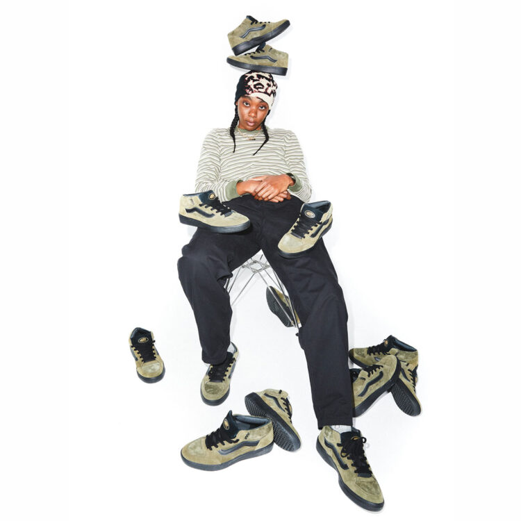 Vans Sneakers stile sabot bianco patent In esclusiva per ASOS