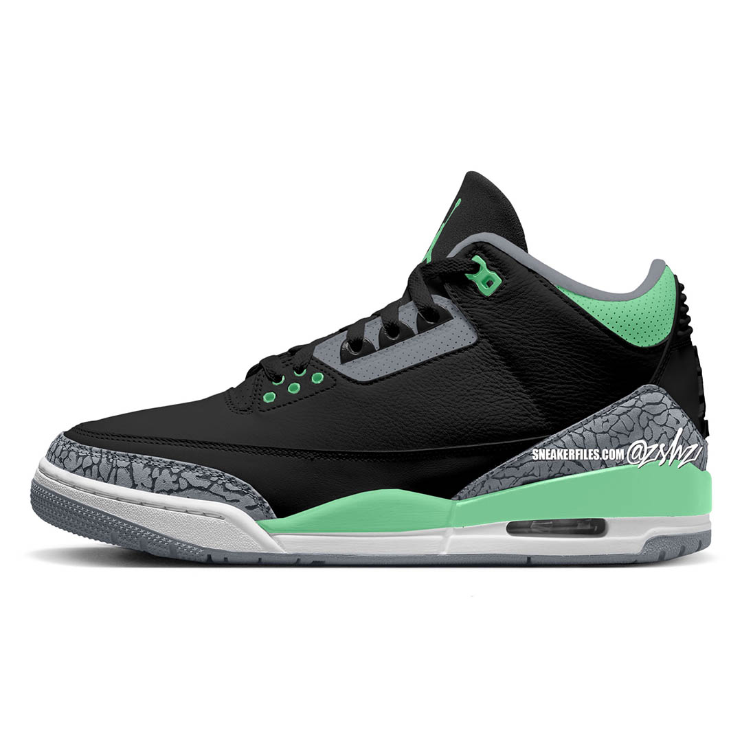 Air Jordan 3 "Green Glow" CT8532031 Nice Kicks