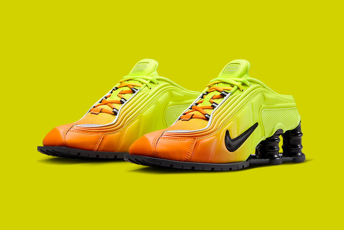 Martine Rose x Nike Shox Mule MR 4 “Safety Orange” Pushes Gender Roles in Football Fashion