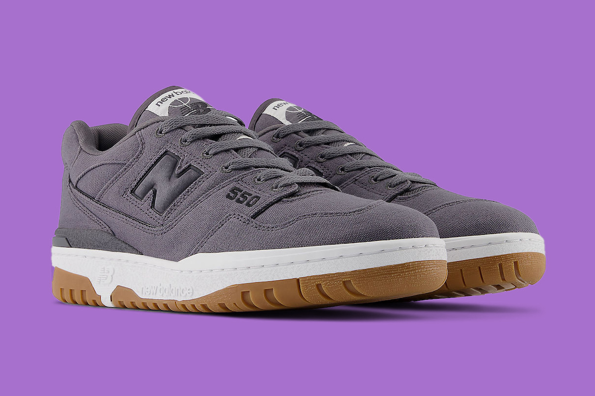 The New Balance 550 Suits up in “Grey Canvas”