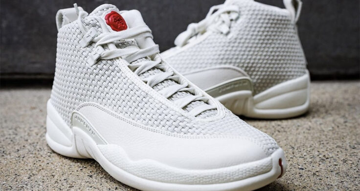 Air Metal Jordan 12 Bin 23 “Triple White” Sample