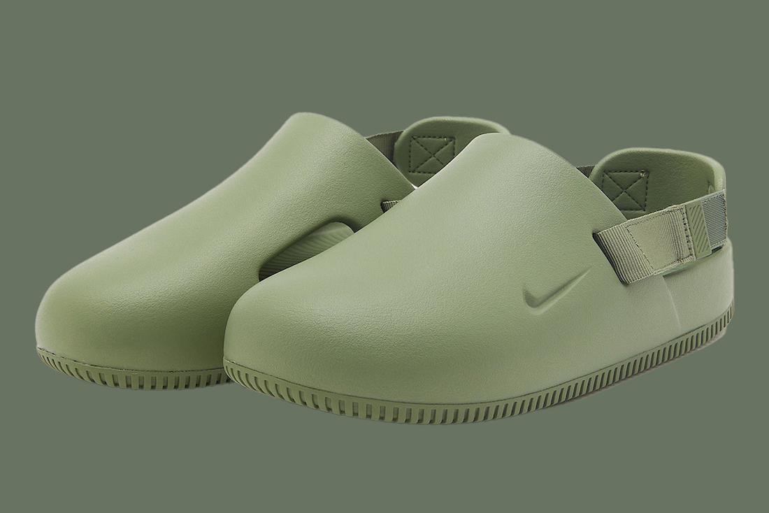 Nike Adds the Calm Mule “Olive” to Its Calm Lineage