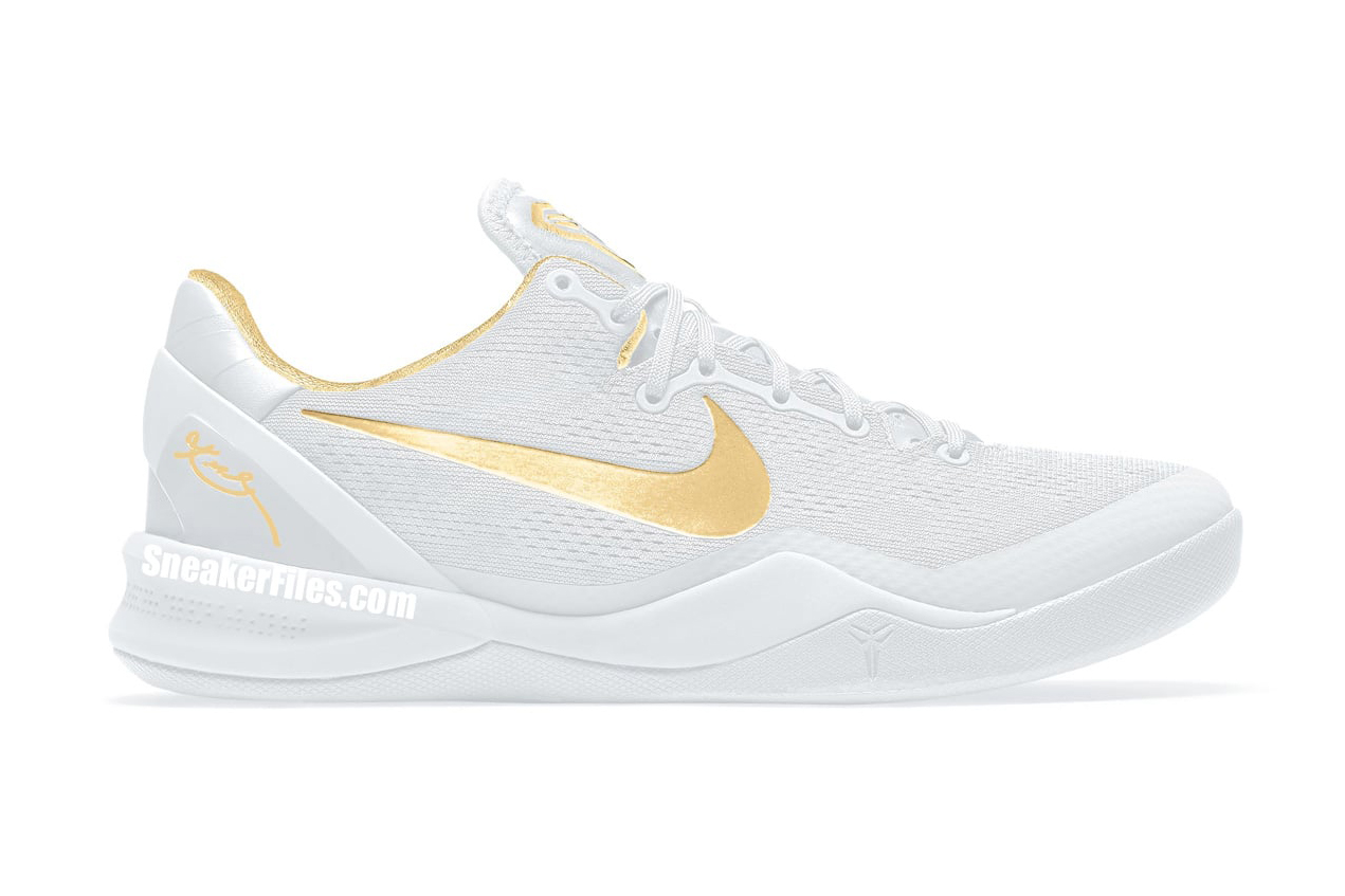 An Ethereal “White/Gold” Nike Kobe 8 Protro Set for Summer 2024