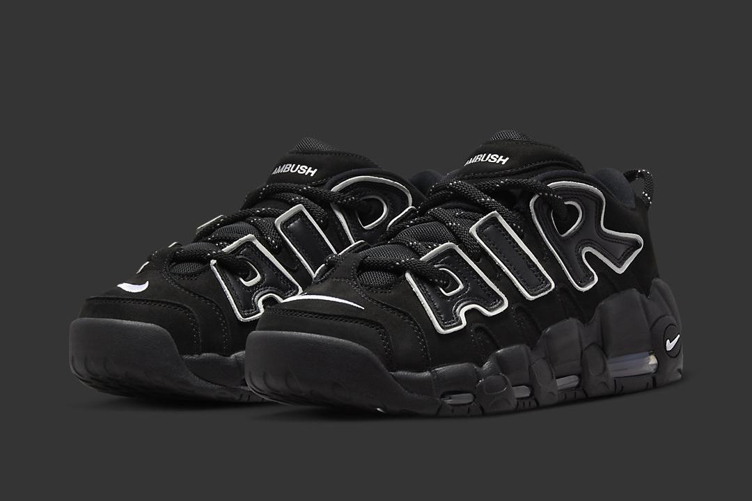 Where To Buy The AMBUSH x Nike Air More Uptempo Low “Black/White”