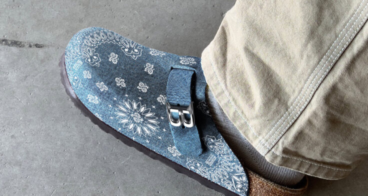Bravest Studios "Denim Paisley Tokyo Mule"