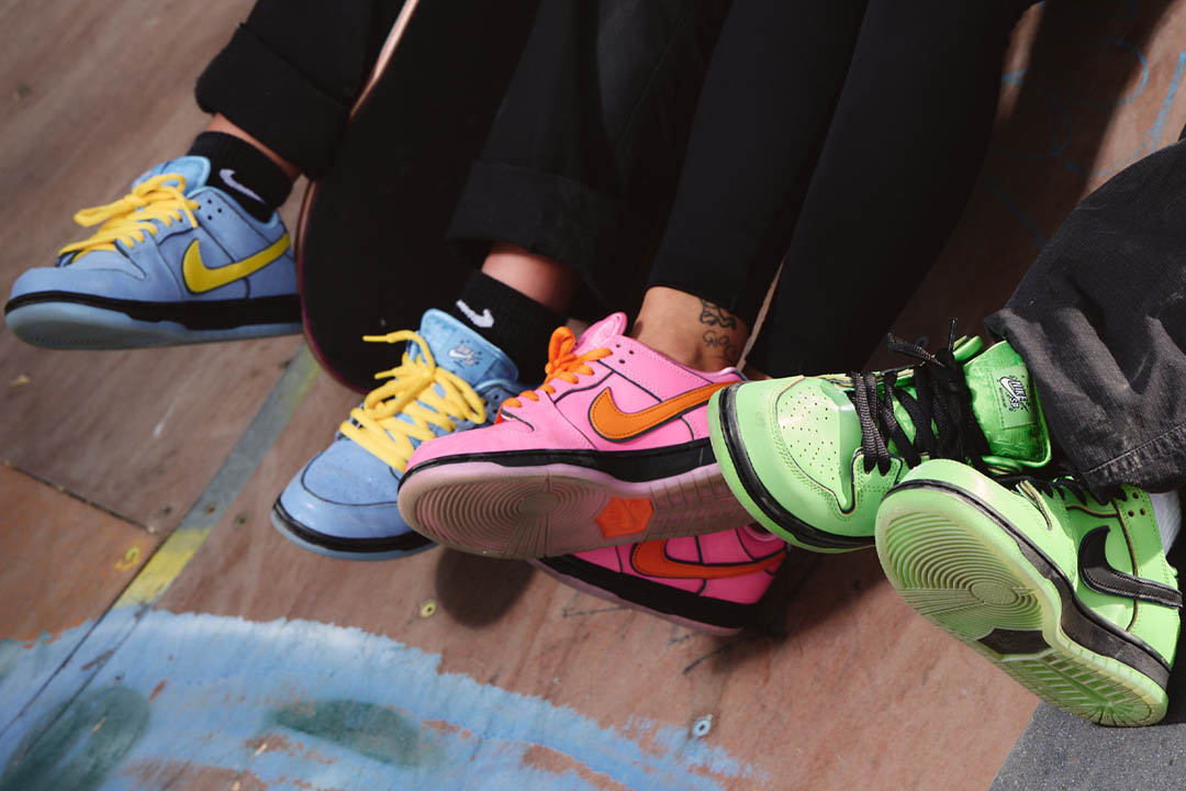 The Powerpuff Girls x floral Nike SB Dunk Low Holiday 2023