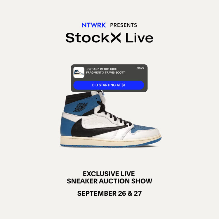 StockX, NTWRK Announce Live Sneaker Auctions