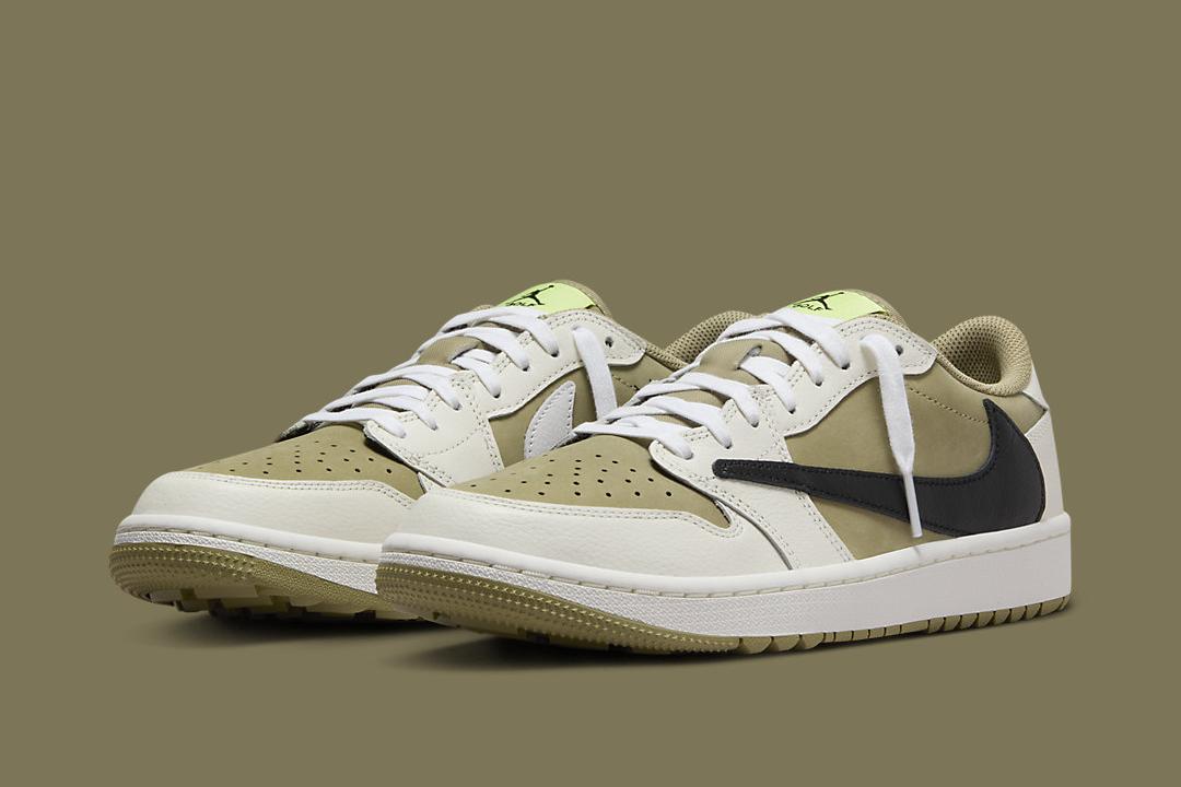 Where To Buy The Travis Scott x Air Jordan 1 Low Golf “Neutral Olive”