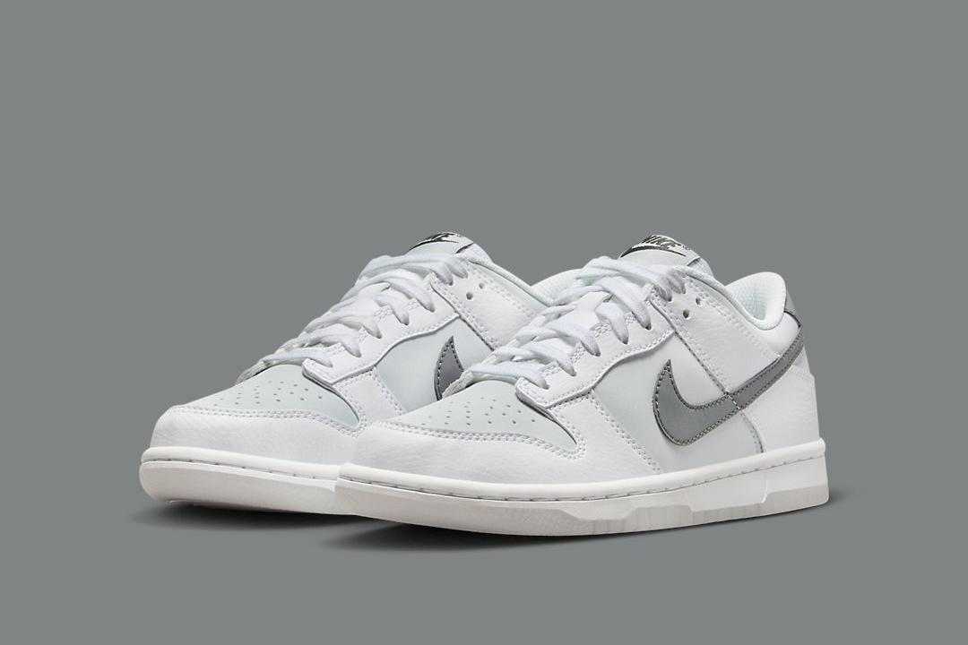 Shine Bright in the Nike Dunk Low GS “Reflective Swoosh”