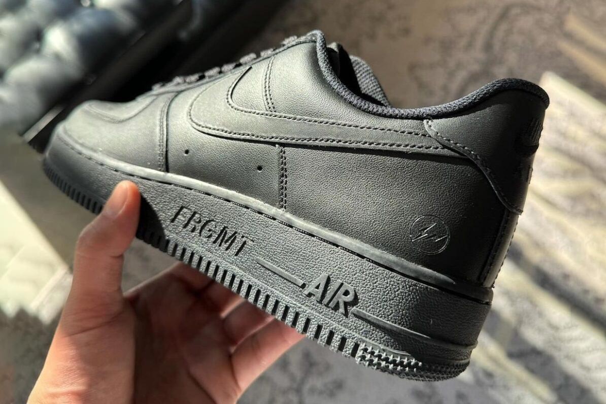 The fragment design x Nike Air Force 1 Low “Black” to Release in 2024
