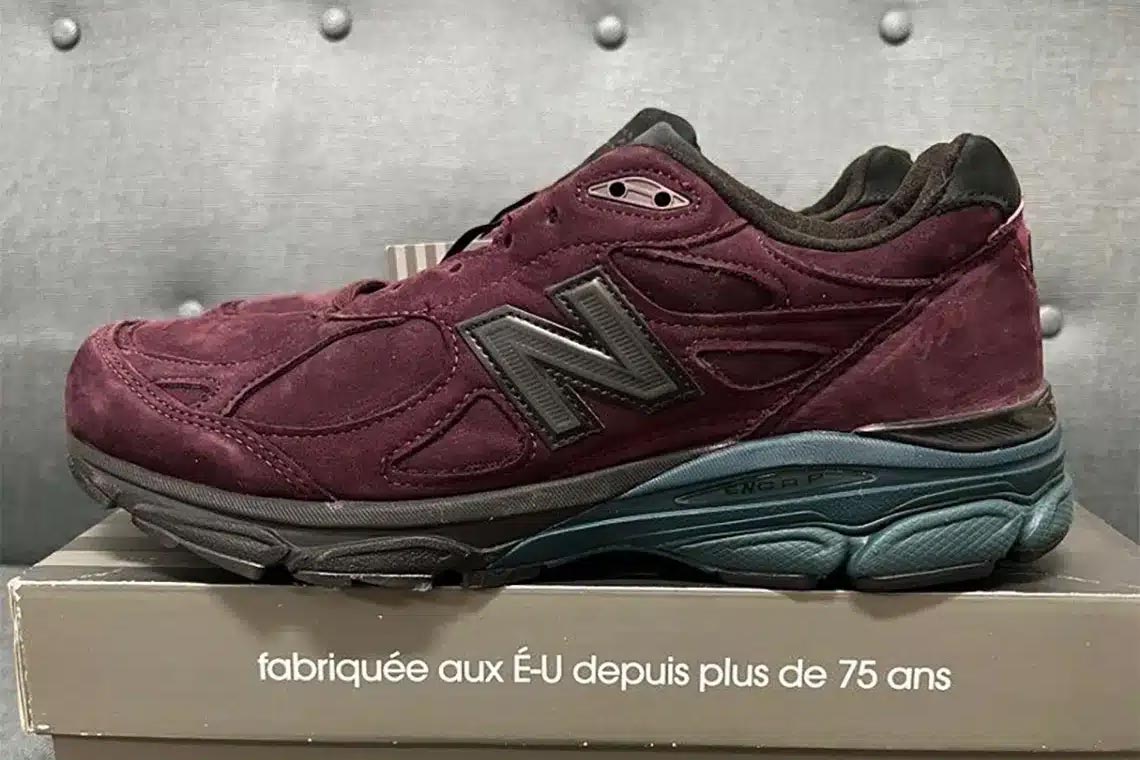 A Burgundy New Balance 990v3 Made in USA Surfaces