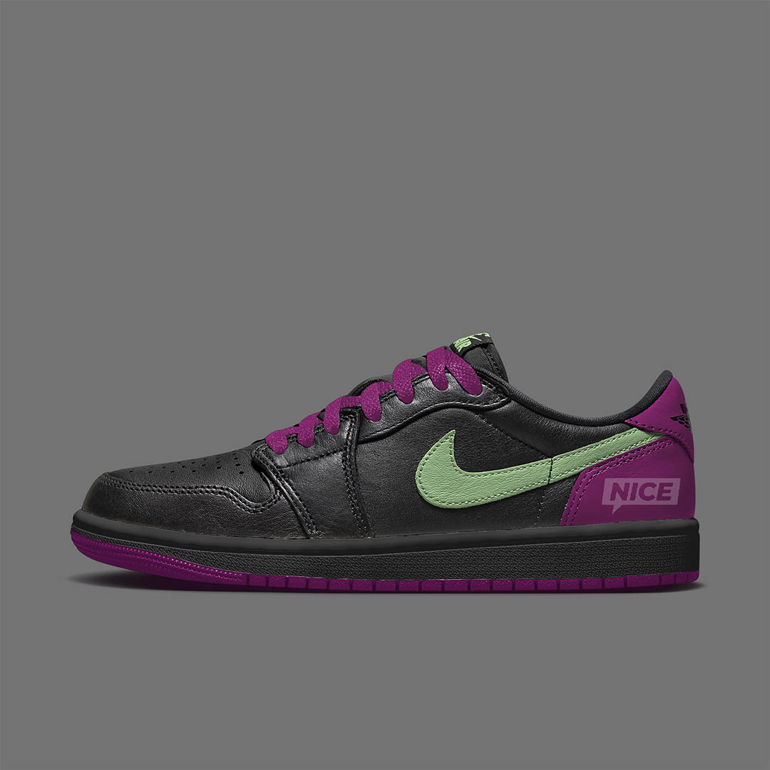 Air Jordan 1 Low OG GS "Black Raspberry" HF0410-001