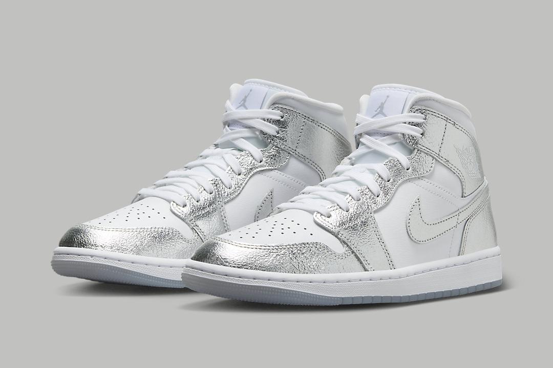 Shine Bring in the Air Jordan 1 Mid SE WMNS “Metallic Silver”