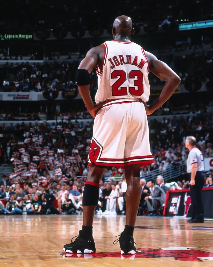 Michael Jordan wearing the Air Jordan 13 All-Star