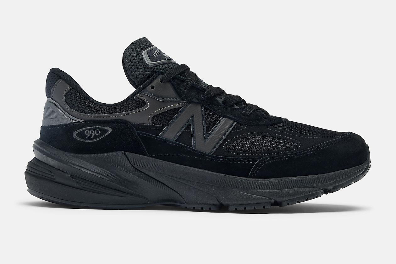 A “Triple Black” New Balance 990v6 Made in USA Set for Spring