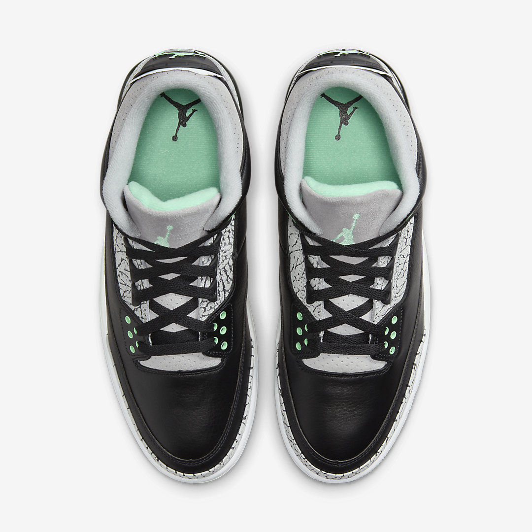 - HQZ Air Jordan 3 "Green Glow" CT8532-031