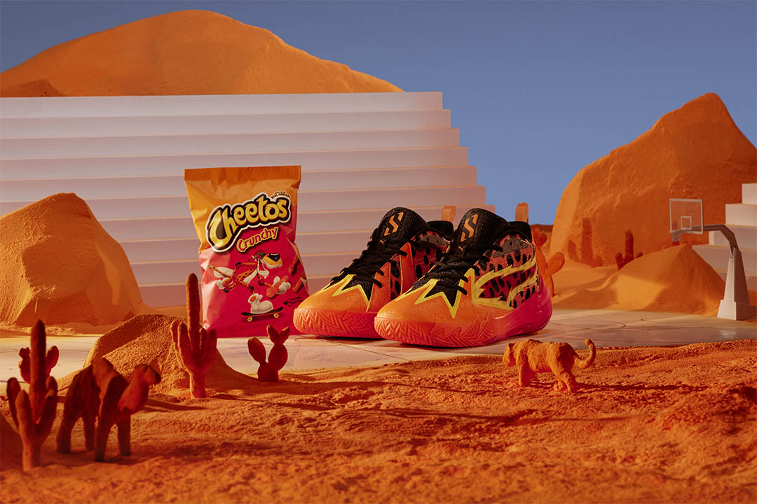 CHEETOS x sonic the hedgehog runs over the puma