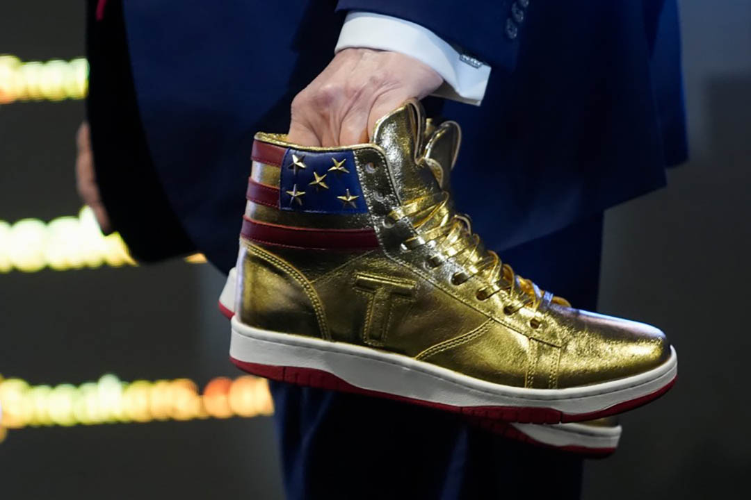 Former President Donald Trump Announces His Sneaker Line