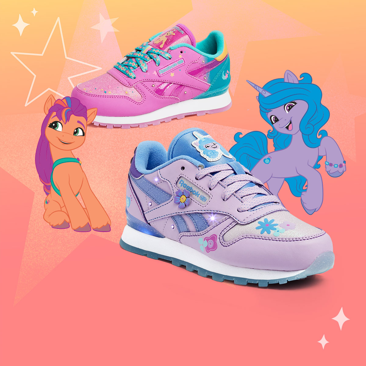 My Little Pony x reebok Woven Classic Leather Collection