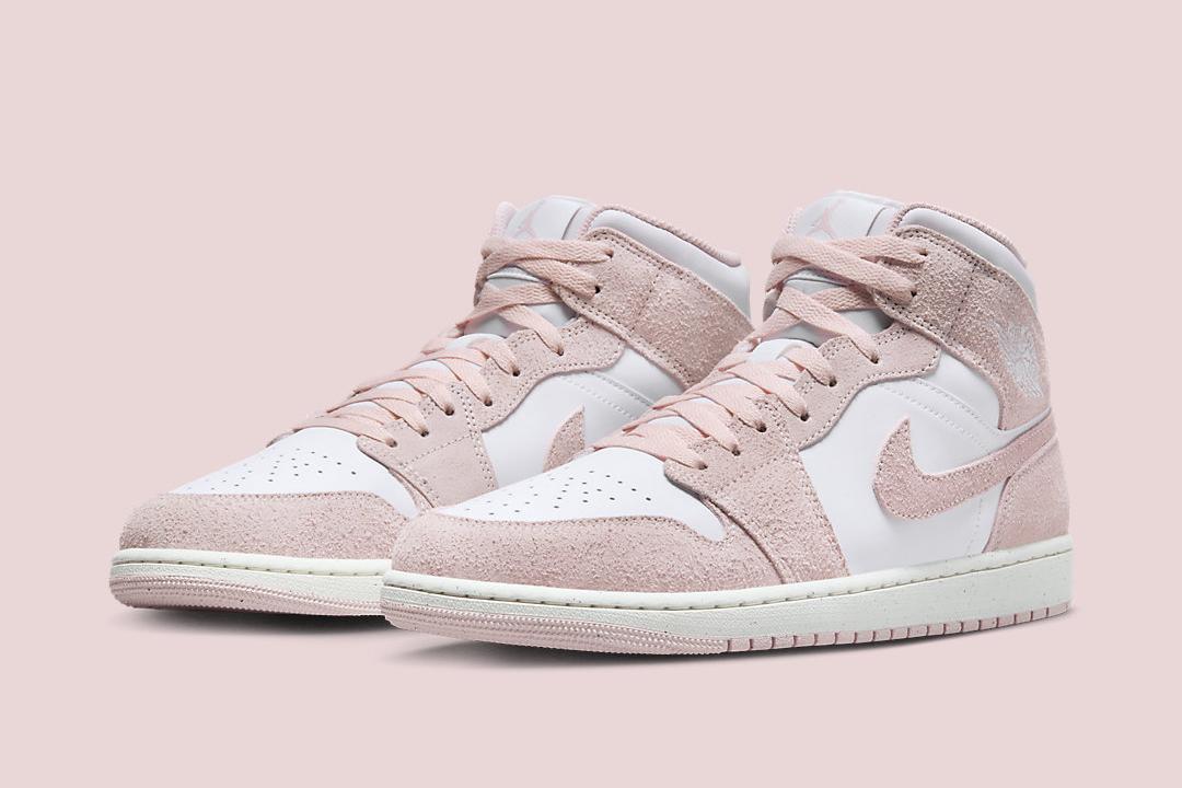 Air Jordan 1 Mid "White/Soft Pink" FN5215-161